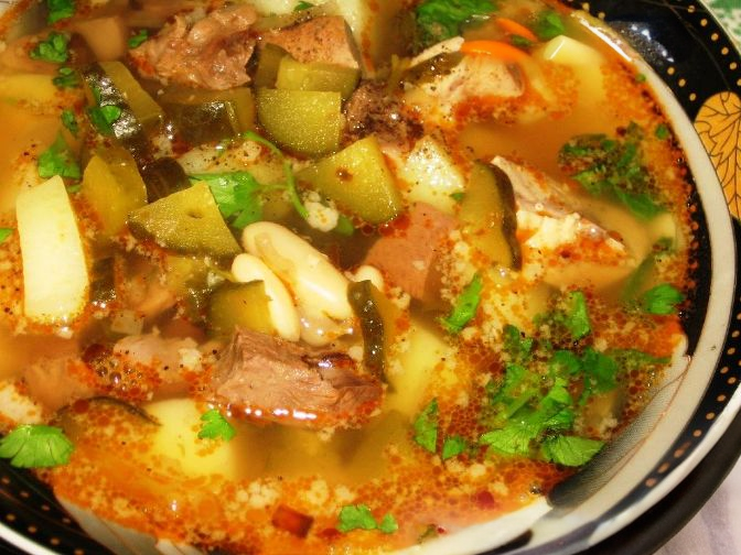 Рассольник по-кубански